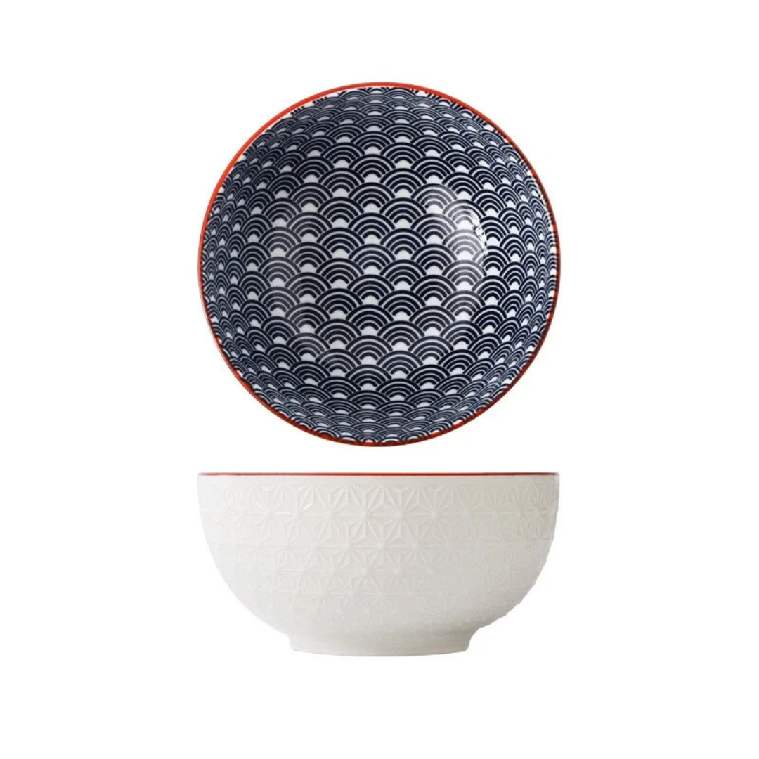 Tigela de Cerâmica Pintada à Mão - Elegância e Estilo para sua Mesa