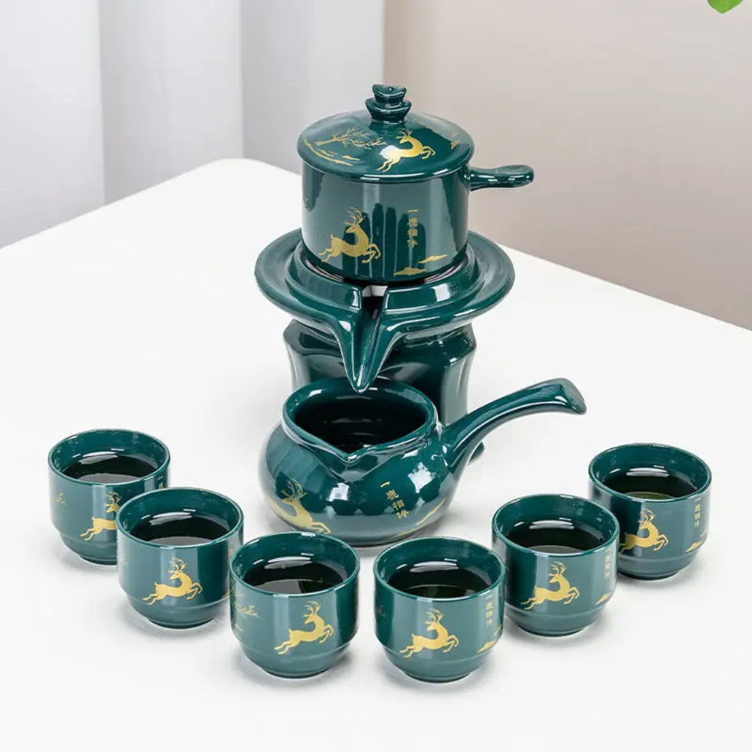 Conjunto de Chá em Cerâmica Chinesa