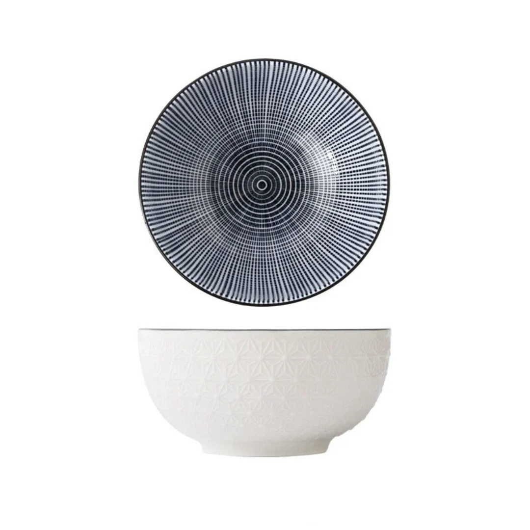 Tigela de Cerâmica Pintada à Mão - Elegância e Estilo para sua Mesa