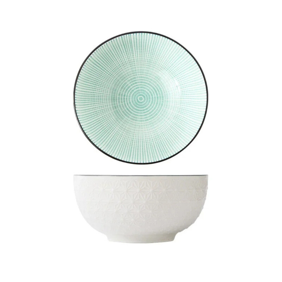 Tigela de Cerâmica Pintada à Mão - Elegância e Estilo para sua Mesa