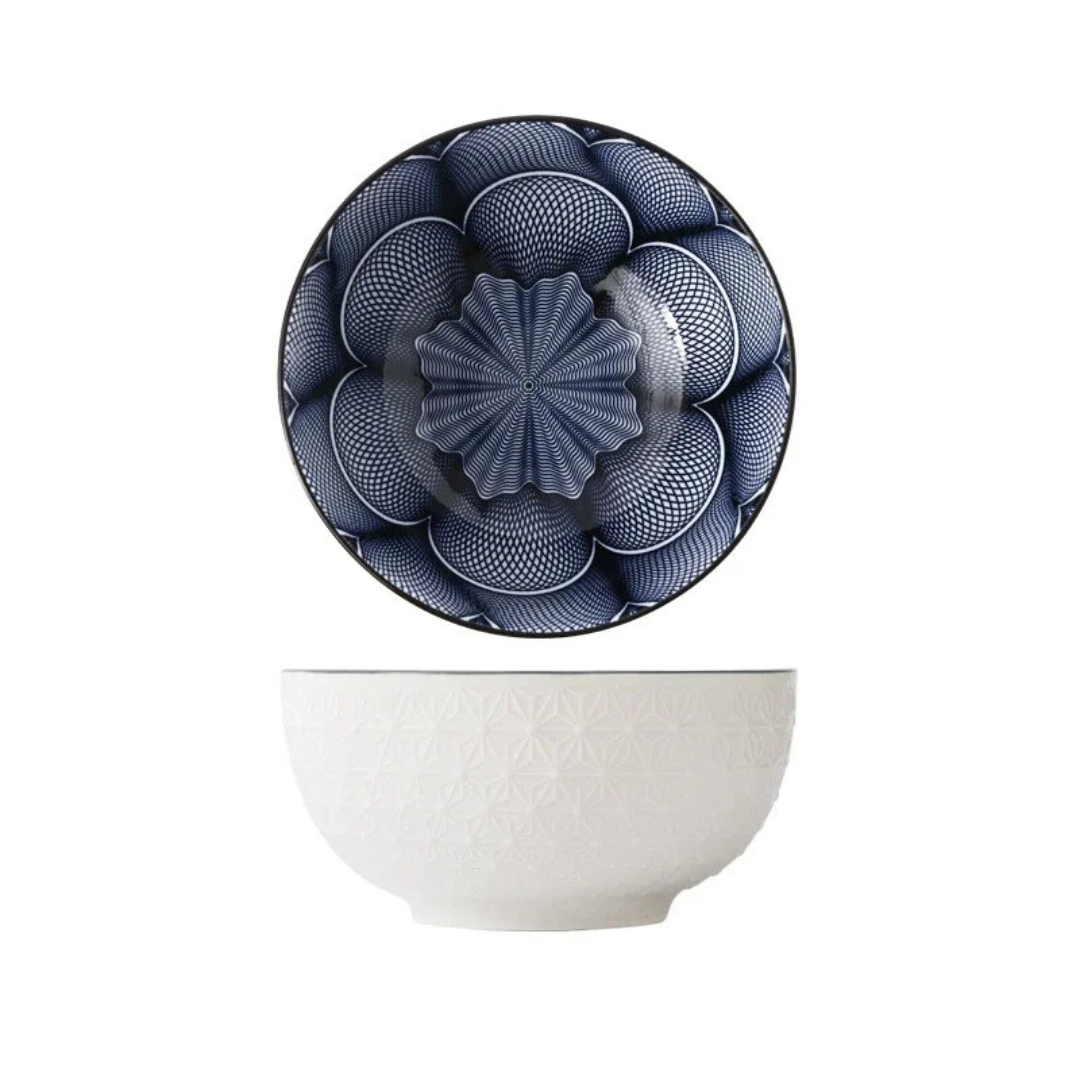 Tigela de Cerâmica Pintada à Mão - Elegância e Estilo para sua Mesa