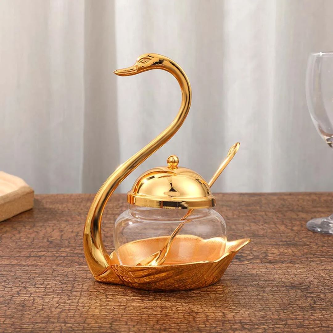 Açucareiro em Formato de Cisne - Toque de Elegância no Seu Dia a Dia Mesa Posta033 Cozinha com Estilo