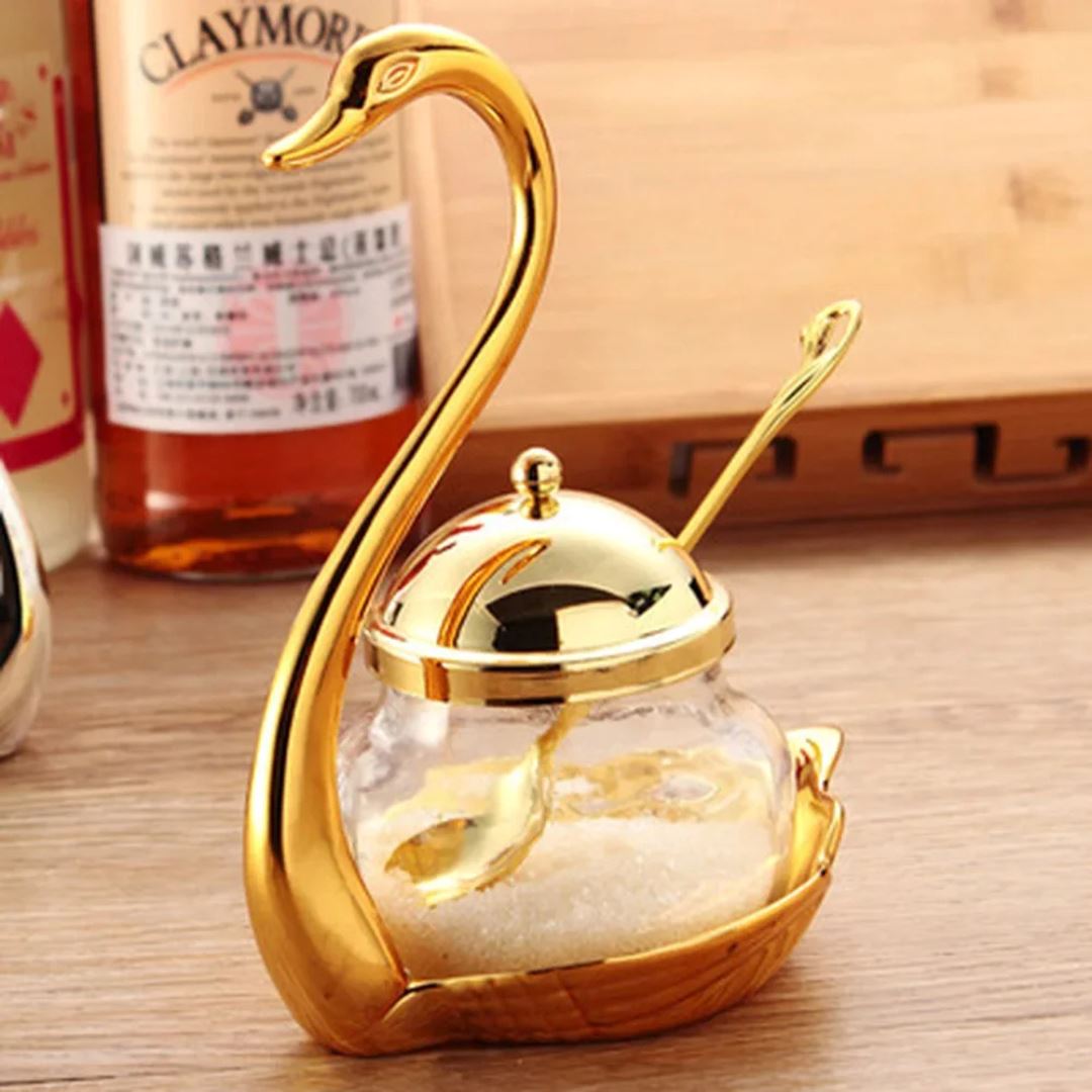Açucareiro em Formato de Cisne - Toque de Elegância no Seu Dia a Dia Mesa Posta033 Cozinha com Estilo