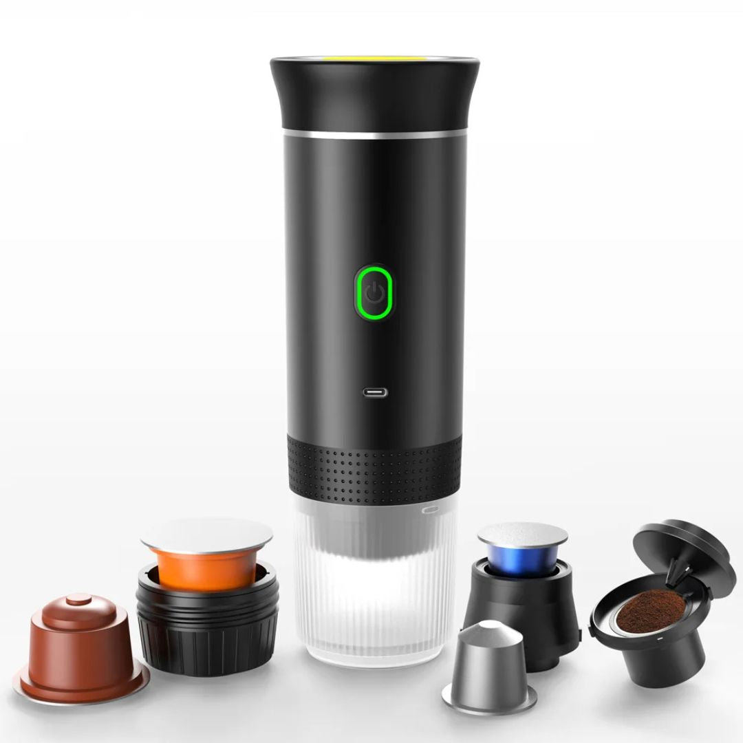 Cafeteira Expresso Portátil USB 3 em 1 – Máquina de Café com Aquecimento Sem Fio para Casa e Viagem Utilidades022 Cozinha com Estilo