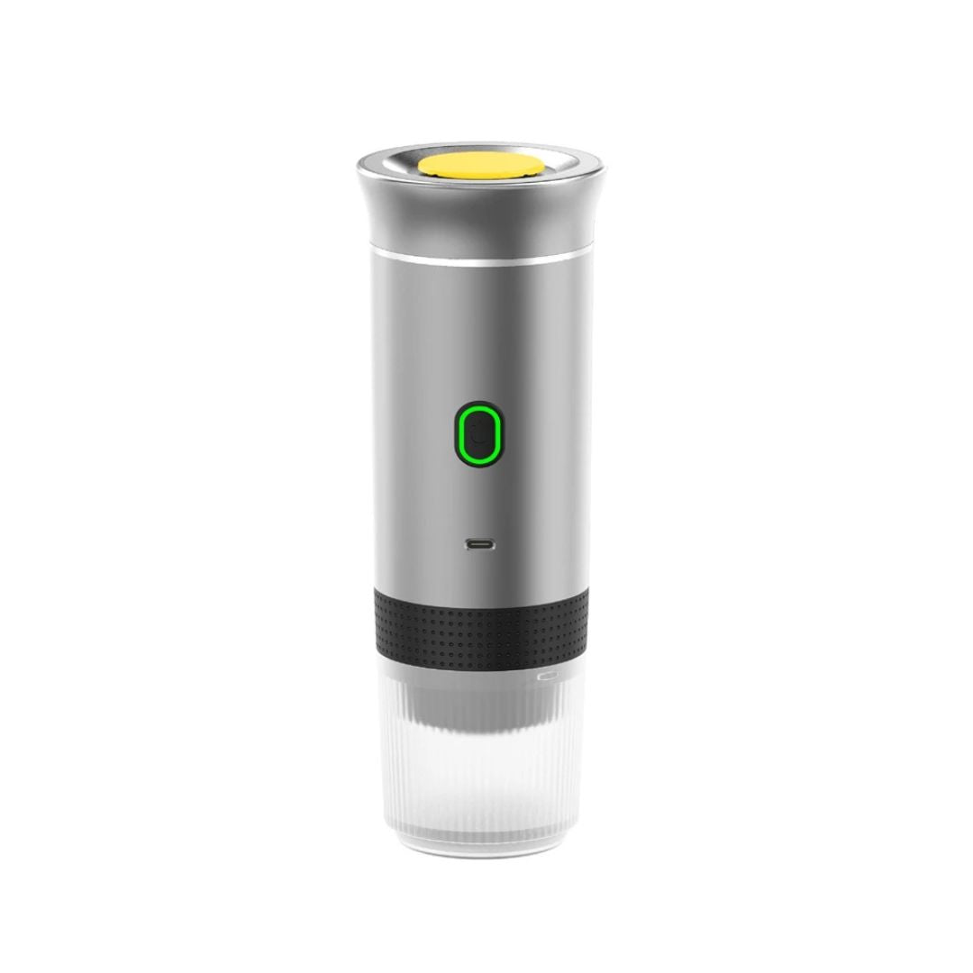Cafeteira Expresso Portátil USB 3 em 1 – Máquina de Café com Aquecimento Sem Fio para Casa e Viagem Utilidades022 Cozinha com Estilo Prata