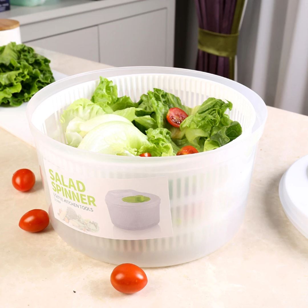 Centrífuga de Saladas Alface e Vegetais - Preparo Prático e Seguro Utilidades001 Cozinha com Estilo