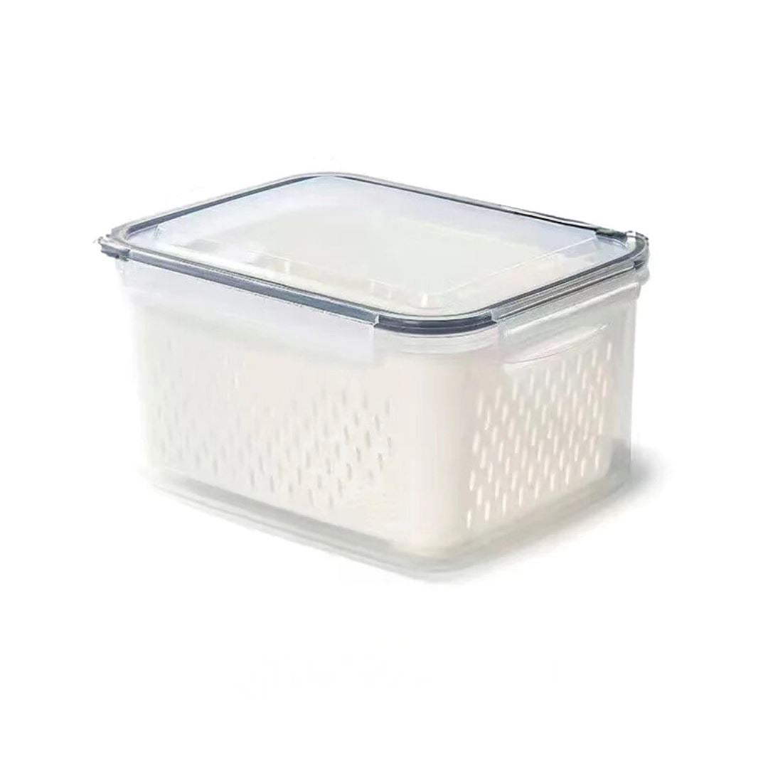 Cesta Organizadora de Geladeira com Drenagem - Alimentos Sempre Frescos Organizadores002 Cozinha com Estilo 3150ml
