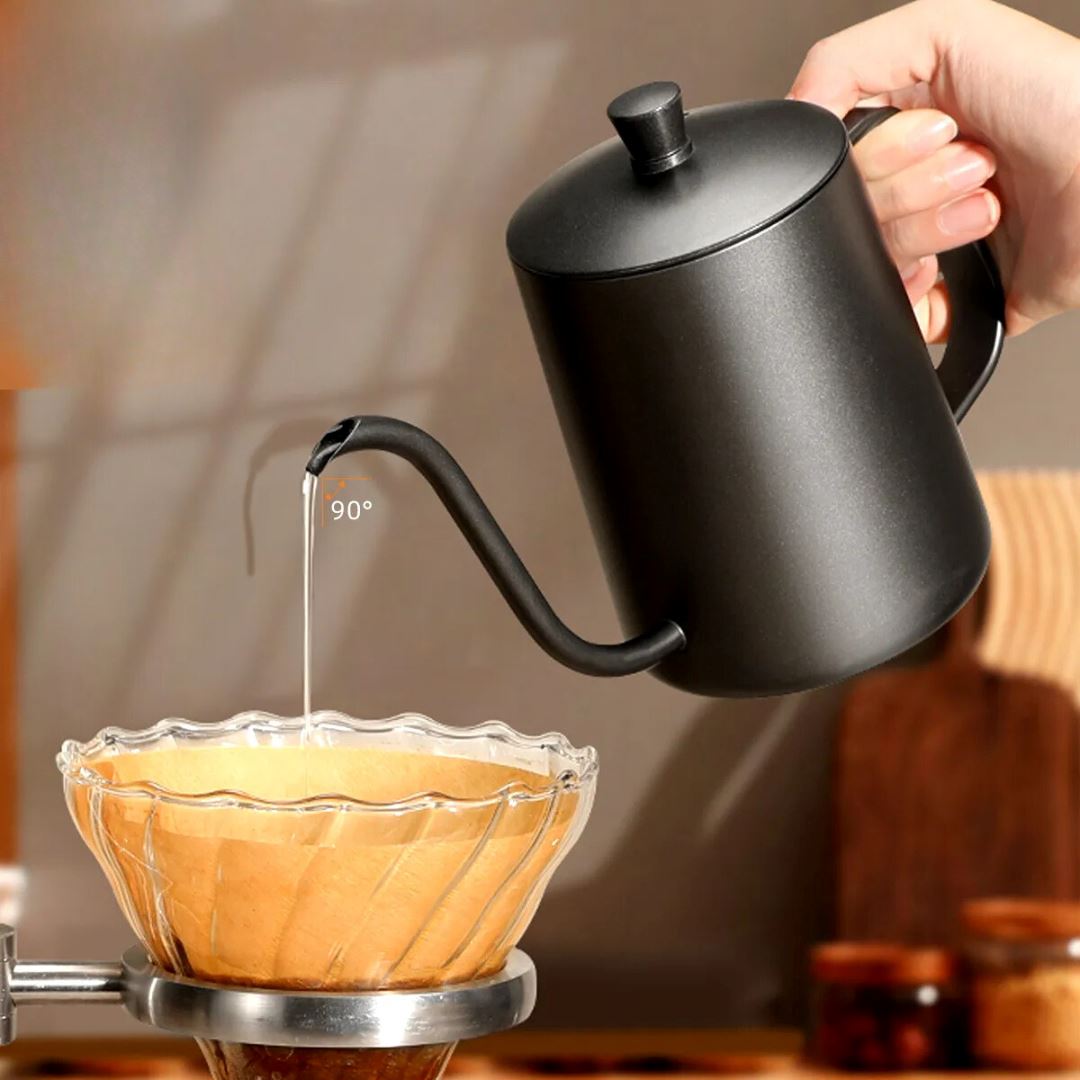 Chaleira de Café em Aço Inoxidável com Bico de Precisão Forno e Fogão003 Cozinha com Estilo
