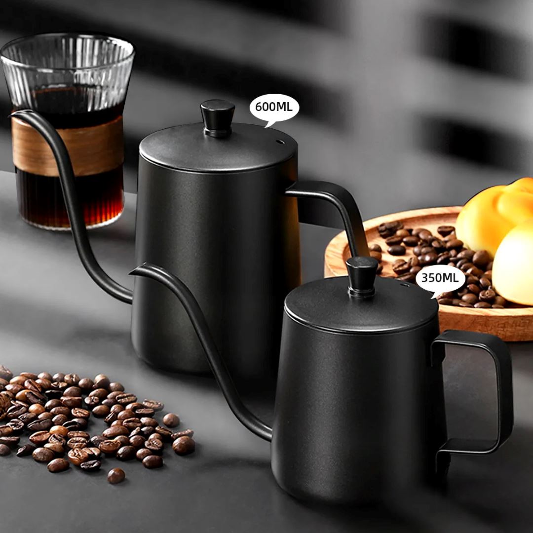 Chaleira de Café em Aço Inoxidável com Bico de Precisão Forno e Fogão003 Cozinha com Estilo