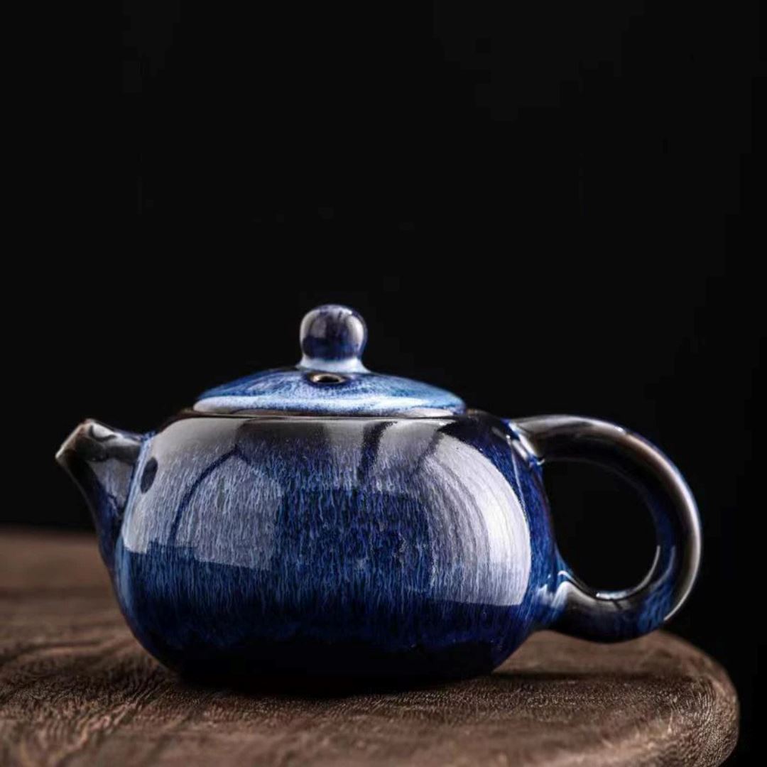 Chaleira em Cerâmica Esmaltado 250ml - Elegância para sua Mesa Clube do Chá019 Cozinha com Estilo