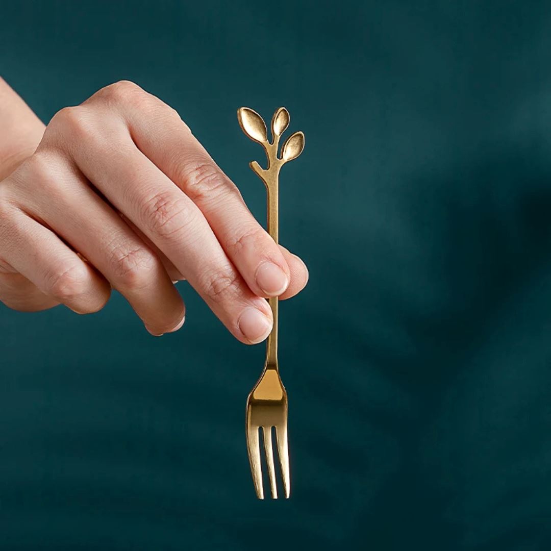 Conjunto de Garfos para Sobremesa com Suporte - Praticidade e Elegância para Sua Cozinha Mesa Posta036 Cozinha com Estilo