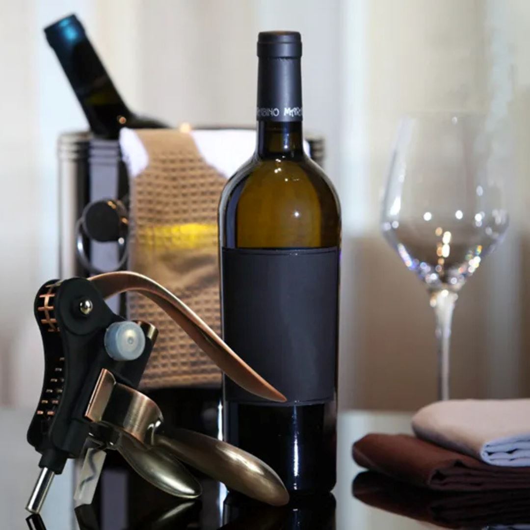 Conjunto Profissional de Abertura de Vinho - Abridor de Garrafa, Cortiça, Saca-Rolhas (Liga de Zinco) Cozinha com Estilo