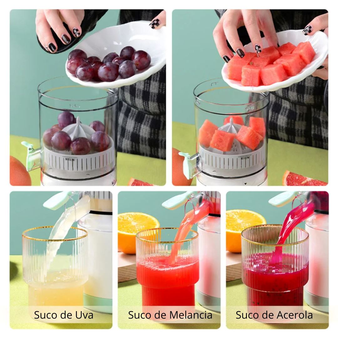 Espremedor de Frutas USB - Juicer Elétrico Inox Utilidades004 Cozinha com Estilo