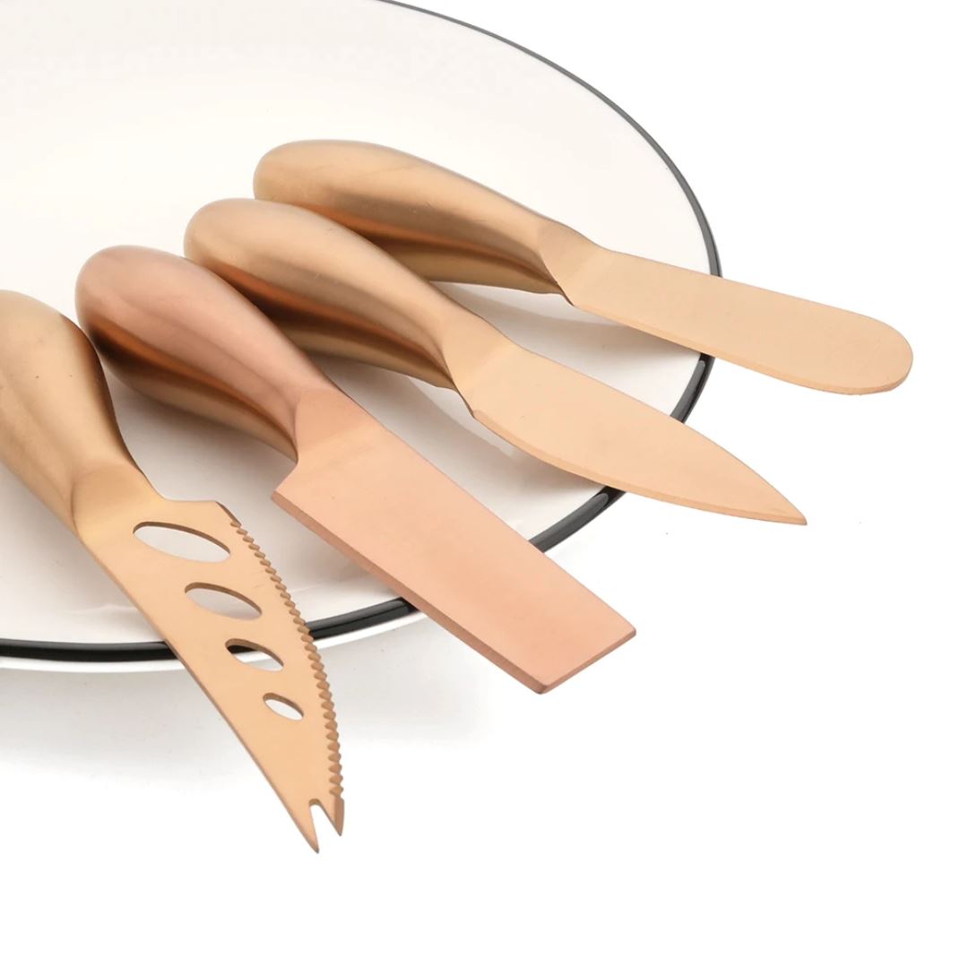 Kit para Queijos em Aço Inoxidável - Utensílios Elegantes Mesa Posta010 Cozinha com Estilo