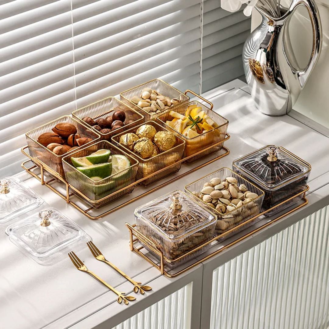 Luxuosa Bandeja de Frutas - Prato Divisório Elegante para Servir Mesa Posta013 Cozinha com Estilo