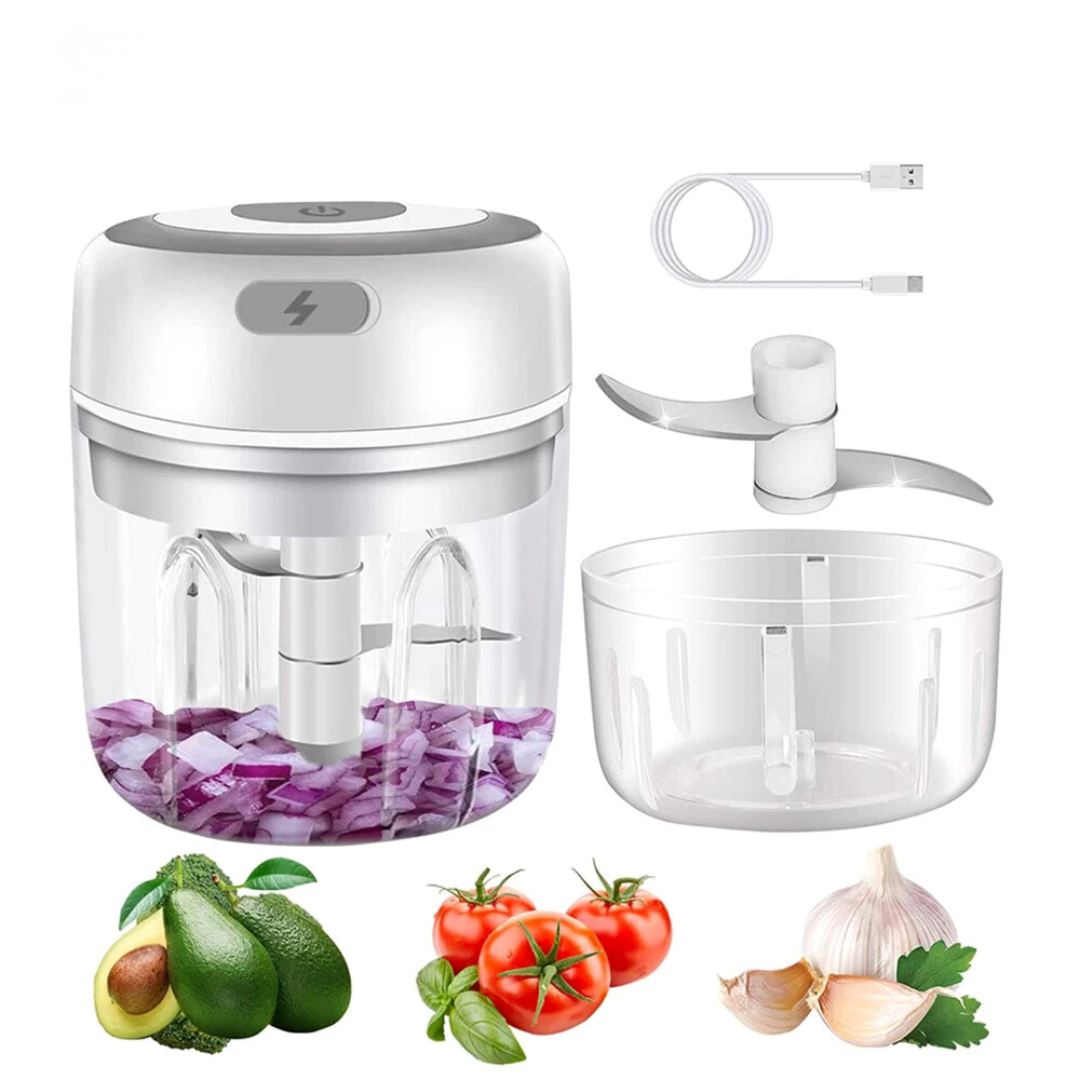 Mini Processador de Alimentos Elétrico Portátil - Triturador de Ingredientes Utilidades006 Cozinha com Estilo