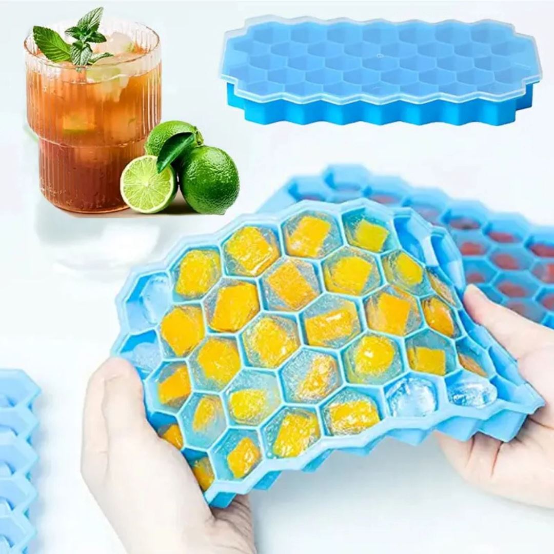 Molde Criativo para Gelo - Bandejas de Silicone Reutilizáveis Utilidades015 Cozinha com Estilo