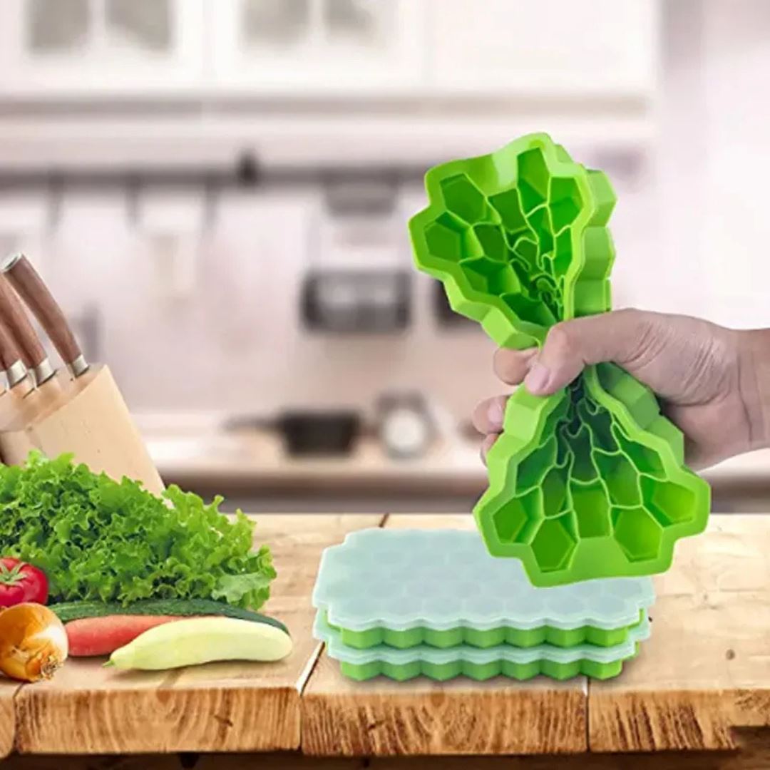 Molde Criativo para Gelo - Bandejas de Silicone Reutilizáveis Utilidades015 Cozinha com Estilo