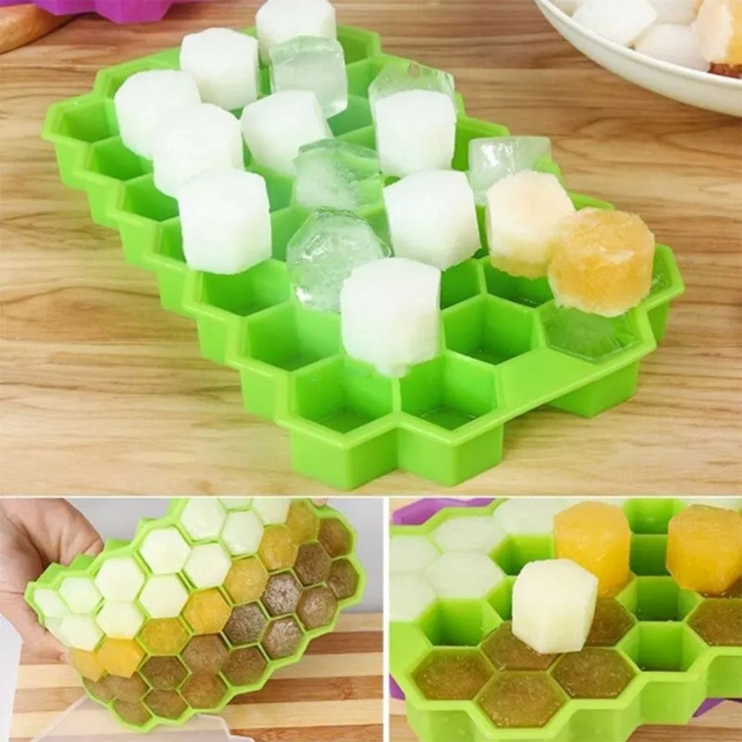 Molde Criativo para Gelo - Bandejas de Silicone Reutilizáveis Utilidades015 Cozinha com Estilo