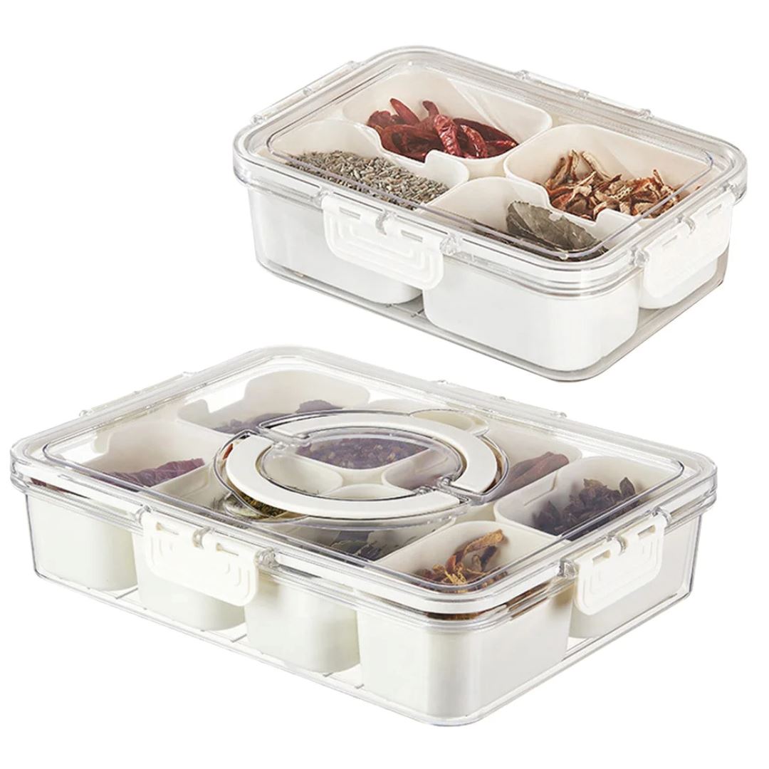 Organizador com Repartições Temperos e Aperitivos - Bandeja Multifuncional para Servir e Armazenar Organizador011 Cozinha com Estilo