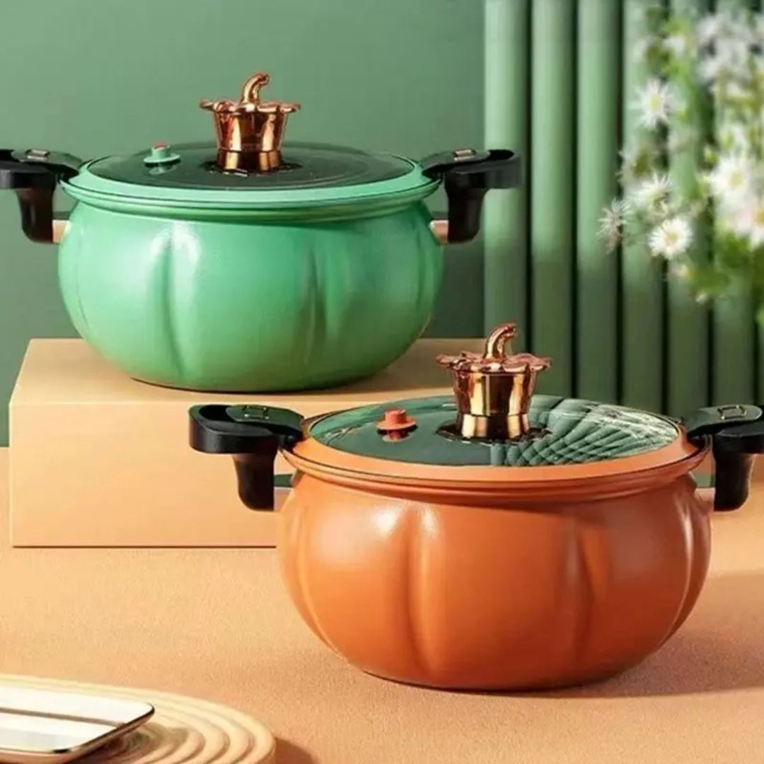 Panela de Pressão Compacta Antiaderente - Cozinhe com Facilidade Forno e Fogão015 Cozinha com Estilo