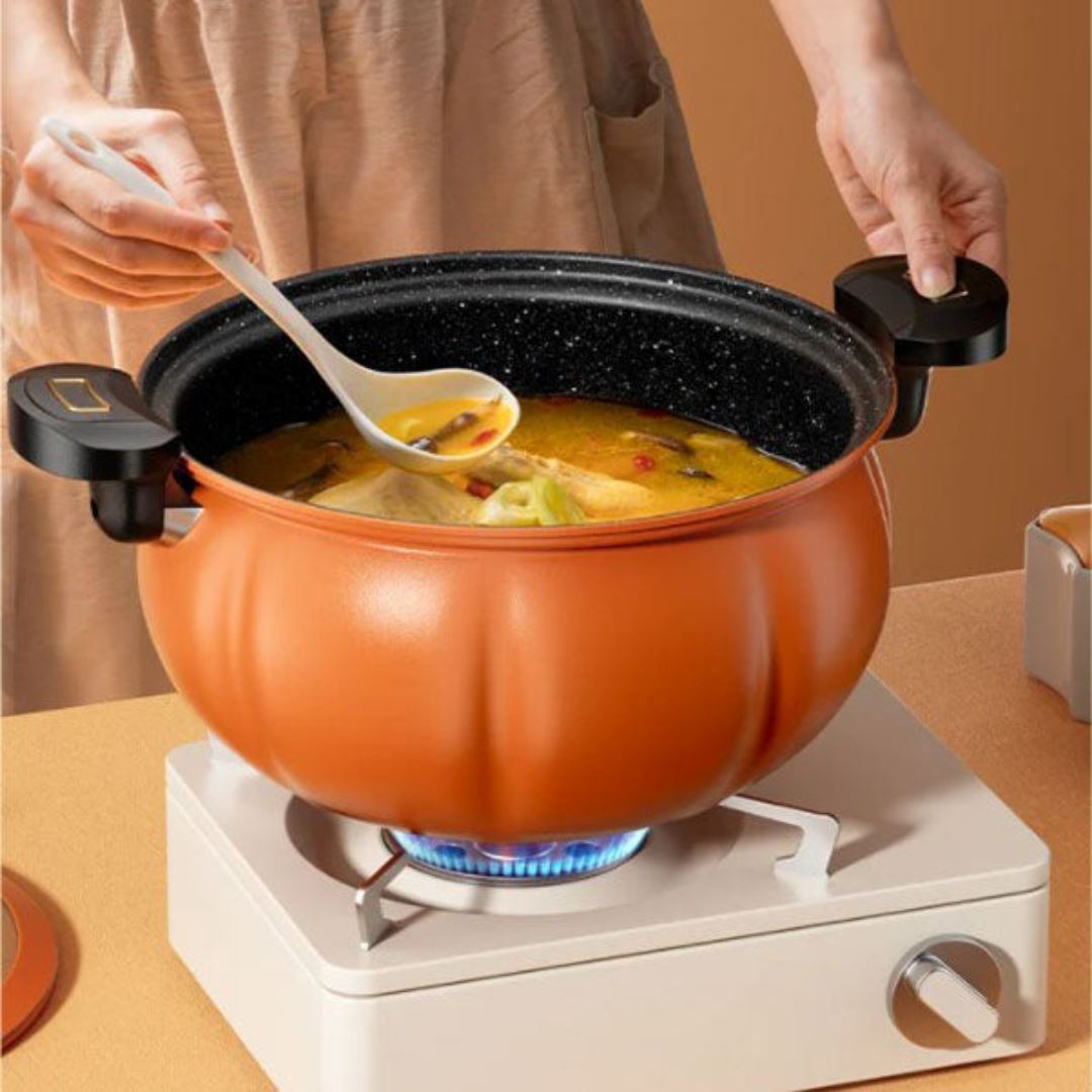 Panela de Pressão Compacta Antiaderente - Cozinhe com Facilidade Forno e Fogão015 Cozinha com Estilo