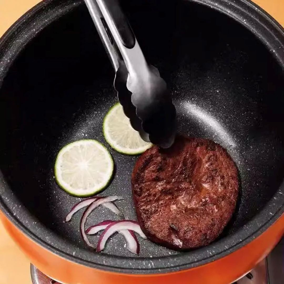 Panela de Pressão Compacta Antiaderente - Cozinhe com Facilidade Forno e Fogão015 Cozinha com Estilo