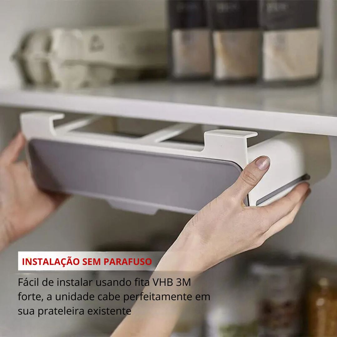 Suporte de Temperos Autoadesivo - Mantenha sua Cozinha Organizada Organizadores008 Cozinha com Estilo