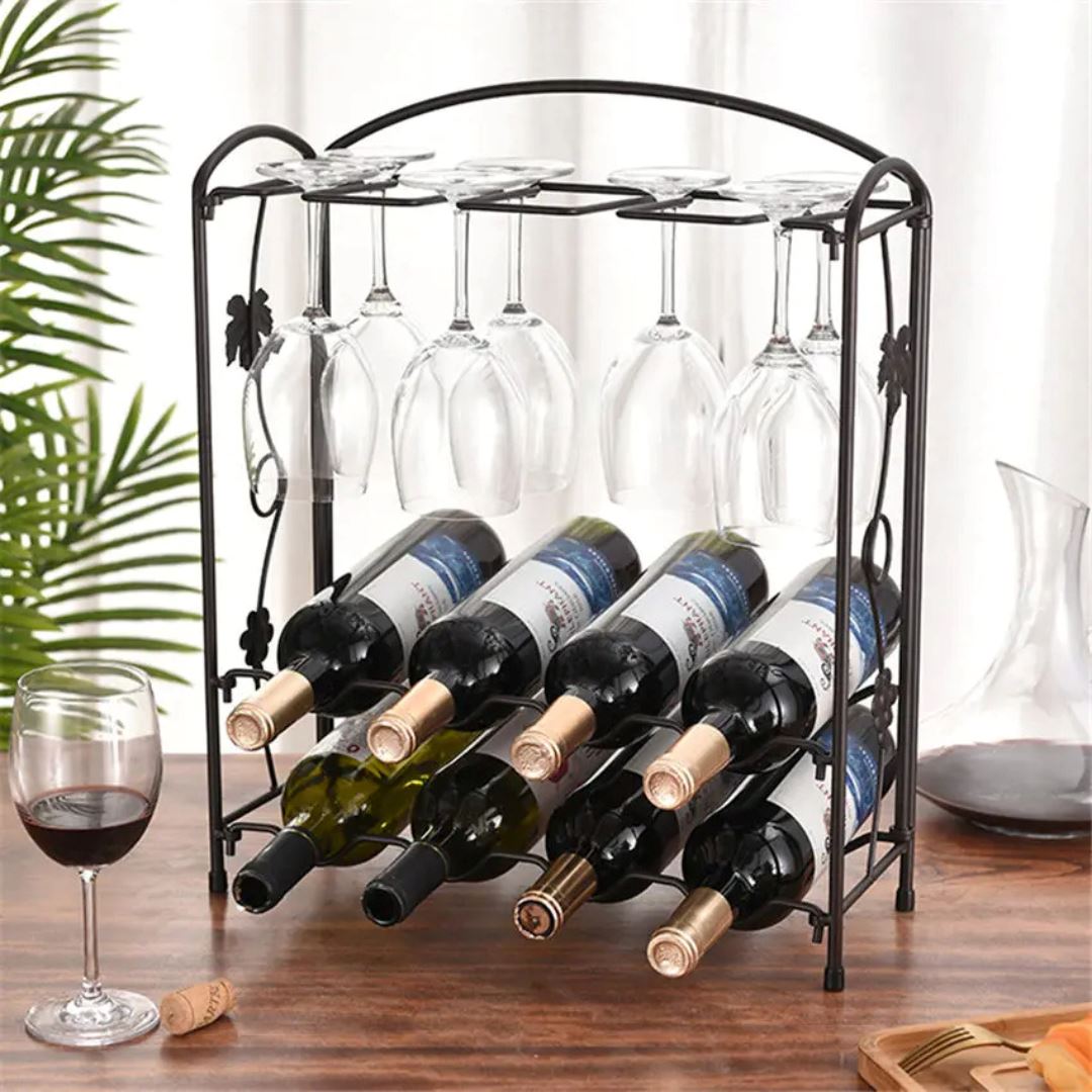 Suporte Organizador de Vinhos - Elegância para sua Coleção Decoração012 Cozinha com Estilo