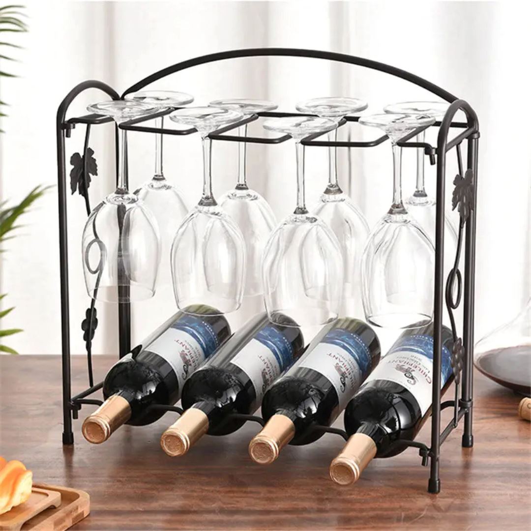 Suporte Organizador de Vinhos - Elegância para sua Coleção Decoração012 Cozinha com Estilo