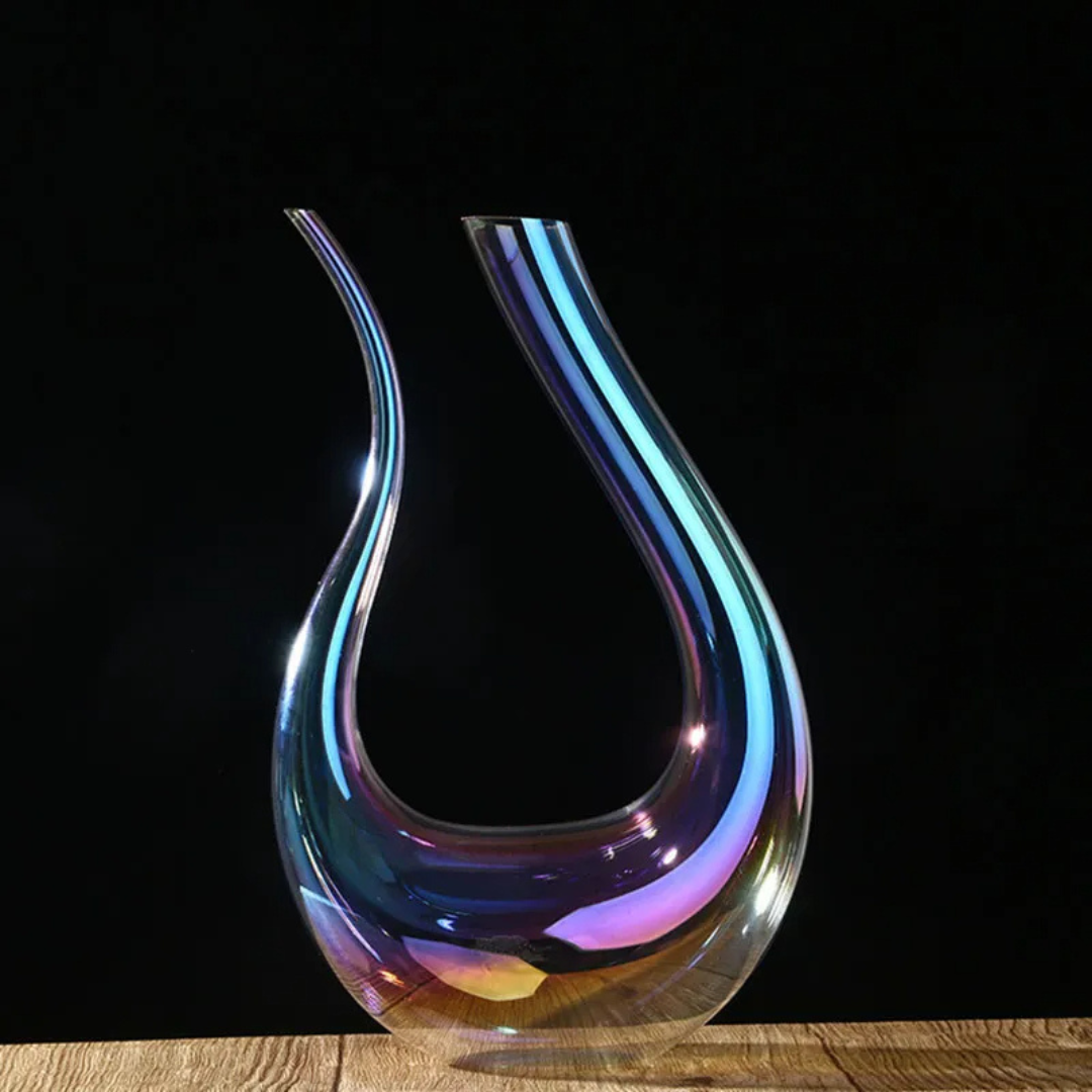 Conjunto Decanter e Taças Cristal Colorido - Para Celebrar com Estilo