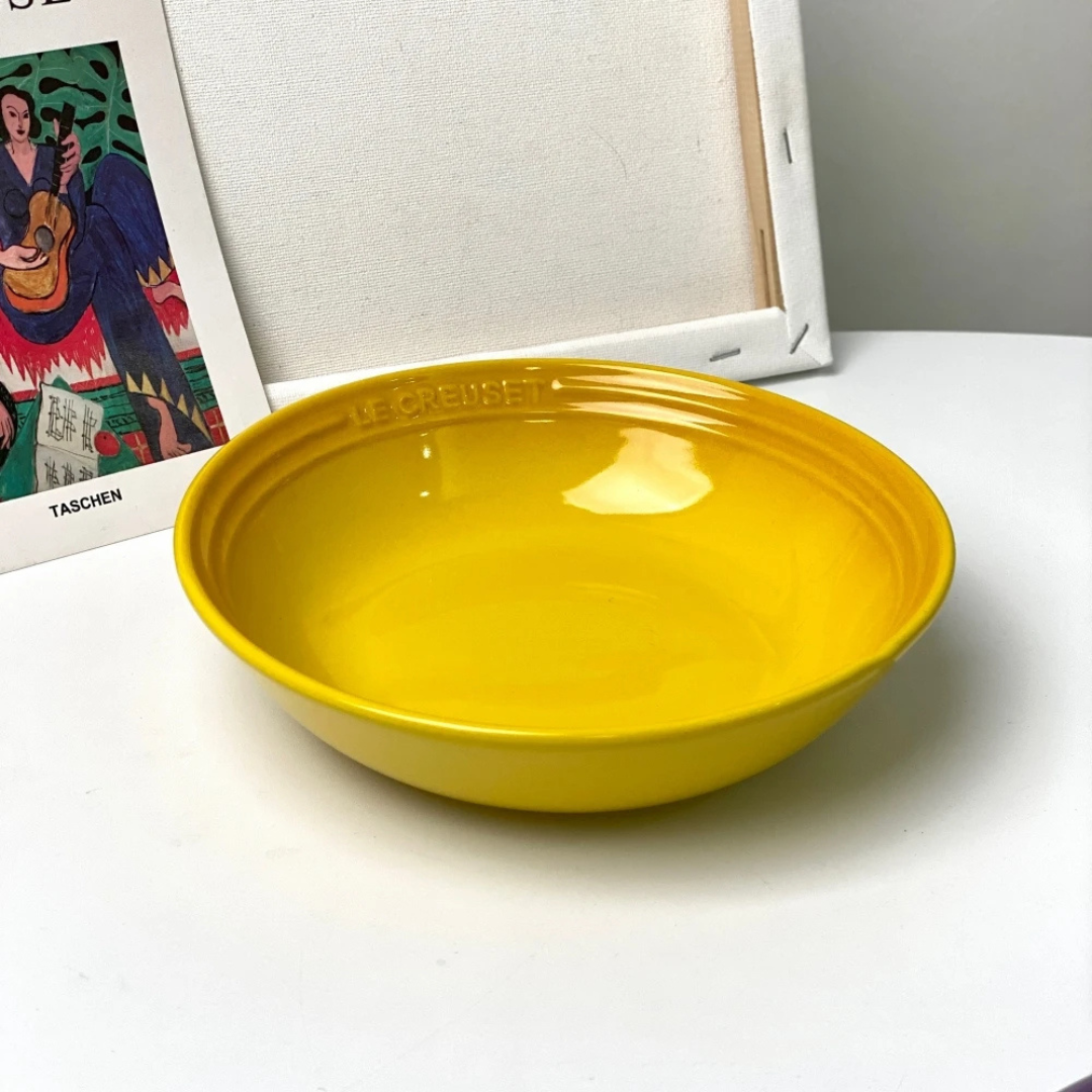 Louça de Cozinha em Porcelana - Prato Elegante para Massas e Saladas (Bowl)