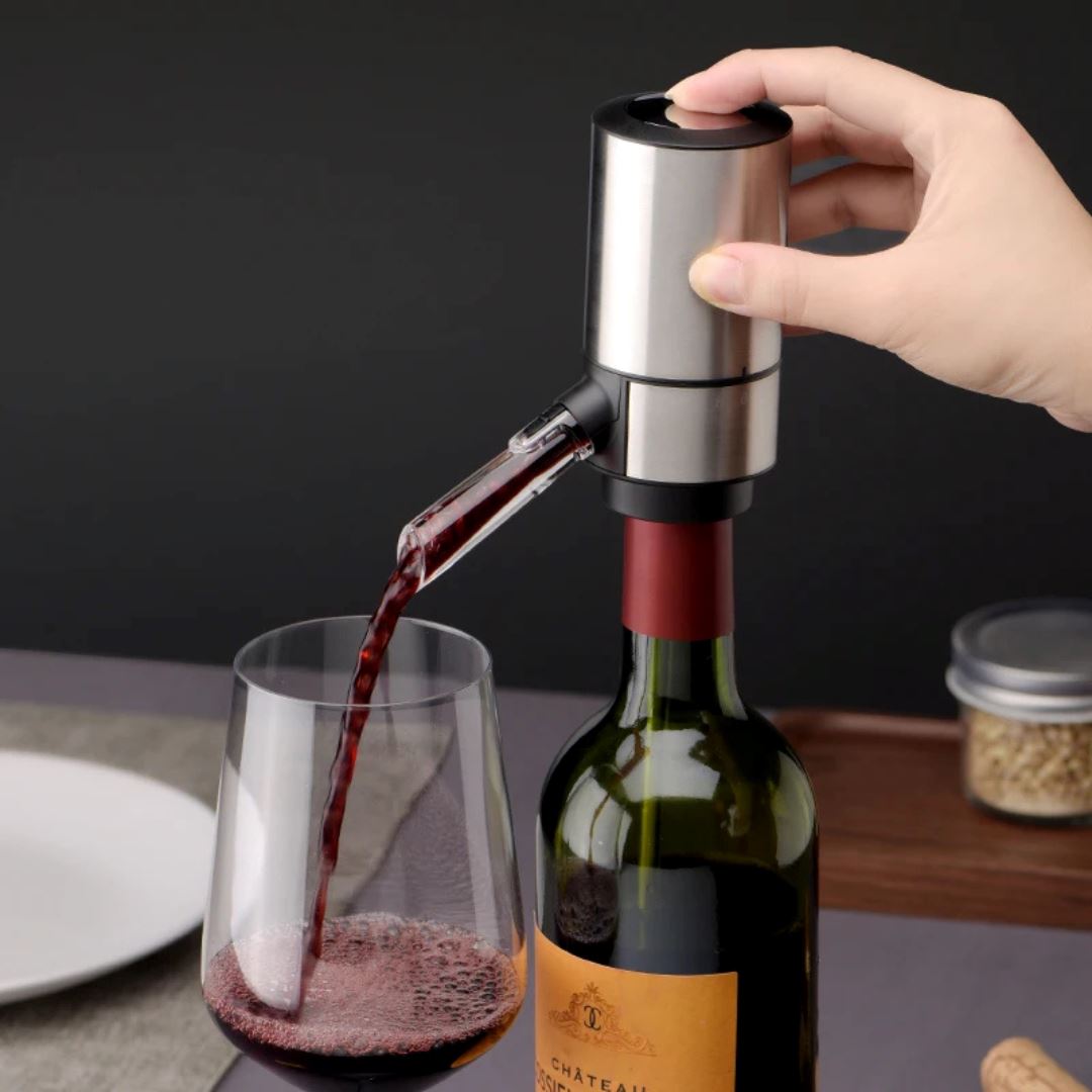 Aerador Automático de Vinho - Experiência Sofisticada com Aeração Instantânea Vinho016 Cozinha com Estilo 