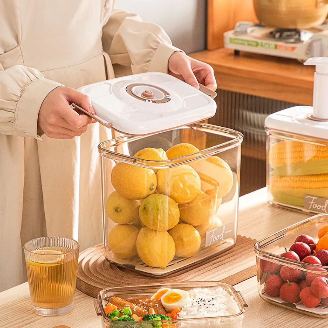 Armazenador a Vácuo de Alimentos - Selador Prático para Cozinha Organizada Cozinha com Estilo 