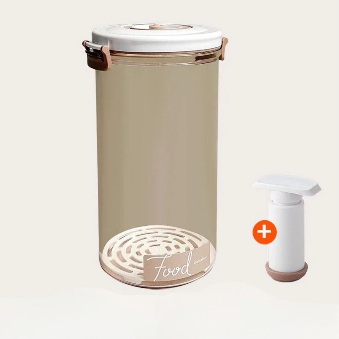 Armazenador a Vácuo de Alimentos - Selador Prático para Cozinha Organizada Cozinha com Estilo Kit 2300ml + 1 Pump 