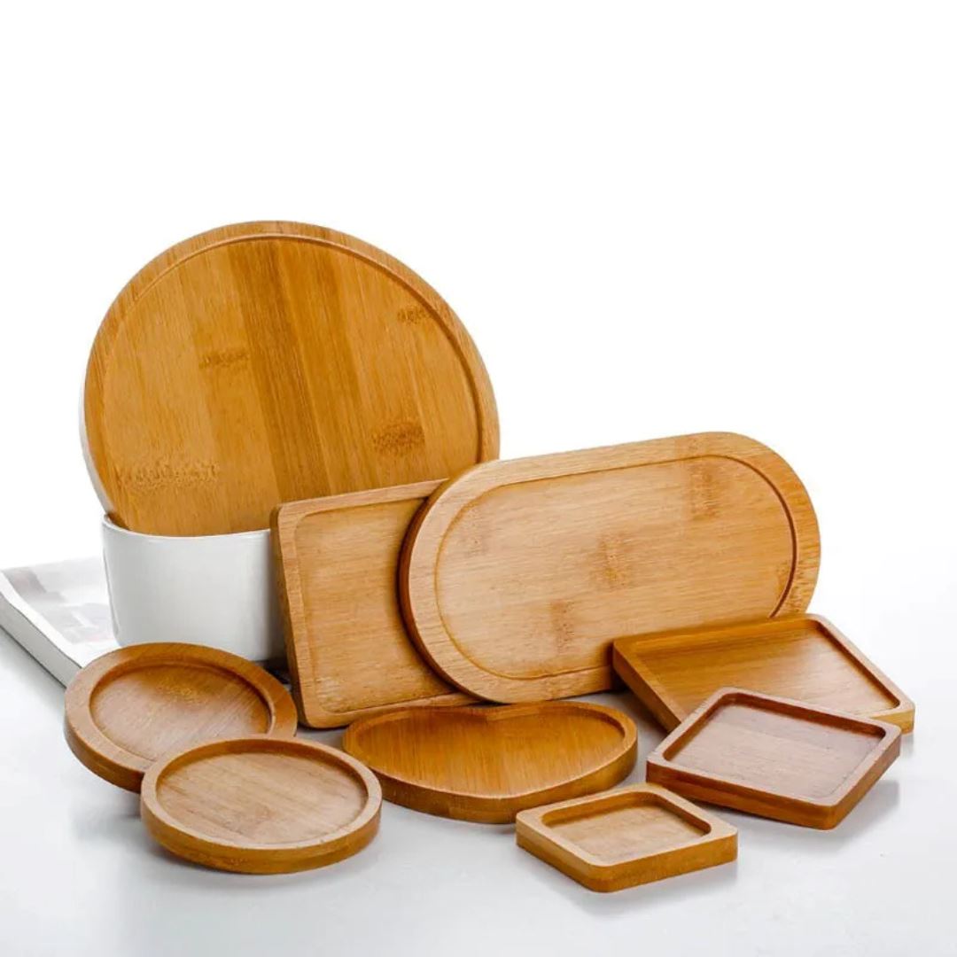 Bandeja de Bambu para Decoração Elegante - Sustentabilidade e Estilo em Casa Mesa Posta001 Cozinha com Estilo 