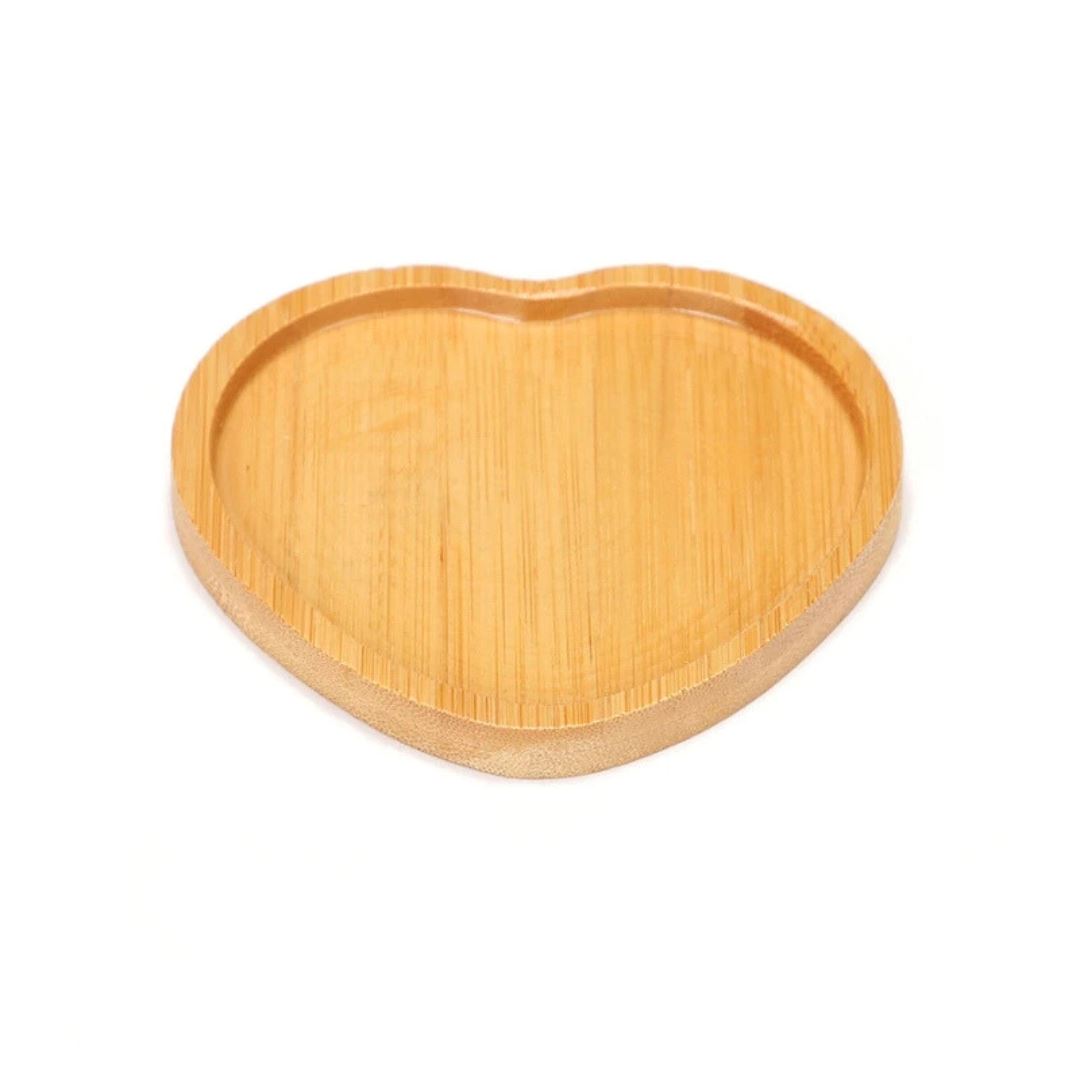 Bandeja de Bambu para Decoração Elegante - Sustentabilidade e Estilo em Casa Mesa Posta001 Cozinha com Estilo Coração 10cm 