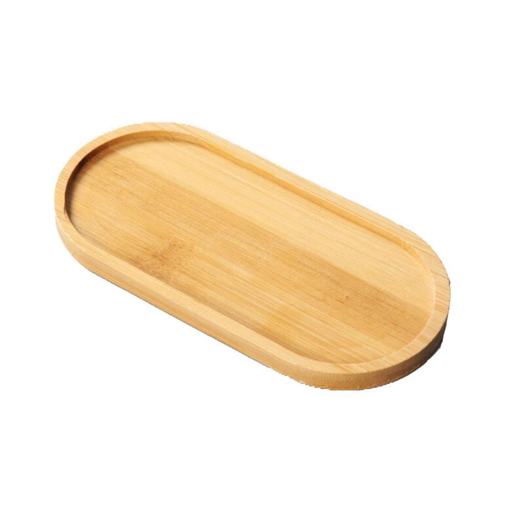 Bandeja de Bambu para Decoração Elegante - Sustentabilidade e Estilo em Casa Mesa Posta001 Cozinha com Estilo Oval 16.8cmx8cm 