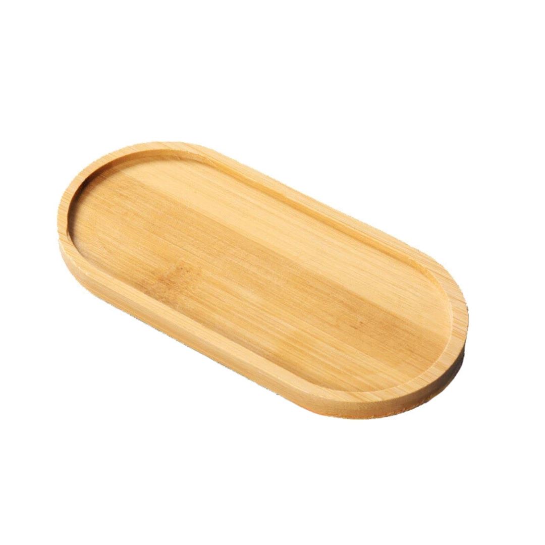 Bandeja de Bambu para Decoração Elegante - Sustentabilidade e Estilo em Casa Mesa Posta001 Cozinha com Estilo Oval 17.5cmx8.8cm 