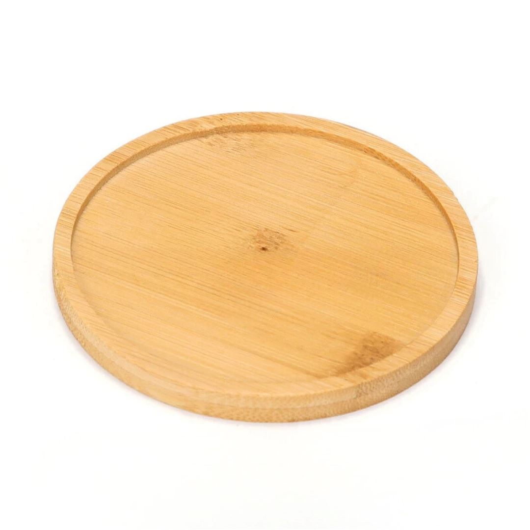 Bandeja de Bambu para Decoração Elegante - Sustentabilidade e Estilo em Casa Mesa Posta001 Cozinha com Estilo Redonda 11cm 