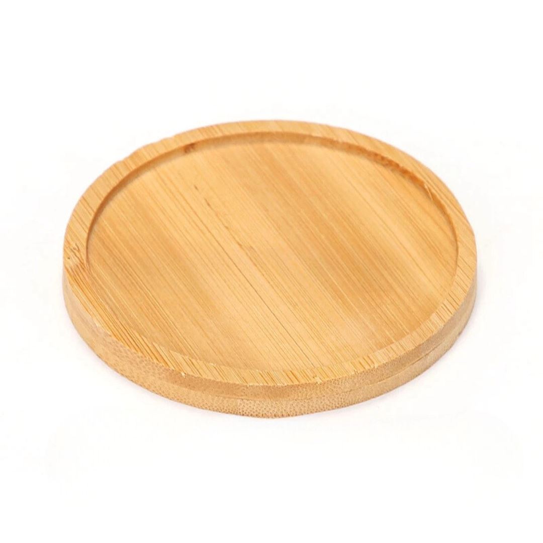 Bandeja de Bambu para Decoração Elegante - Sustentabilidade e Estilo em Casa Mesa Posta001 Cozinha com Estilo Redonda 9.5cm 