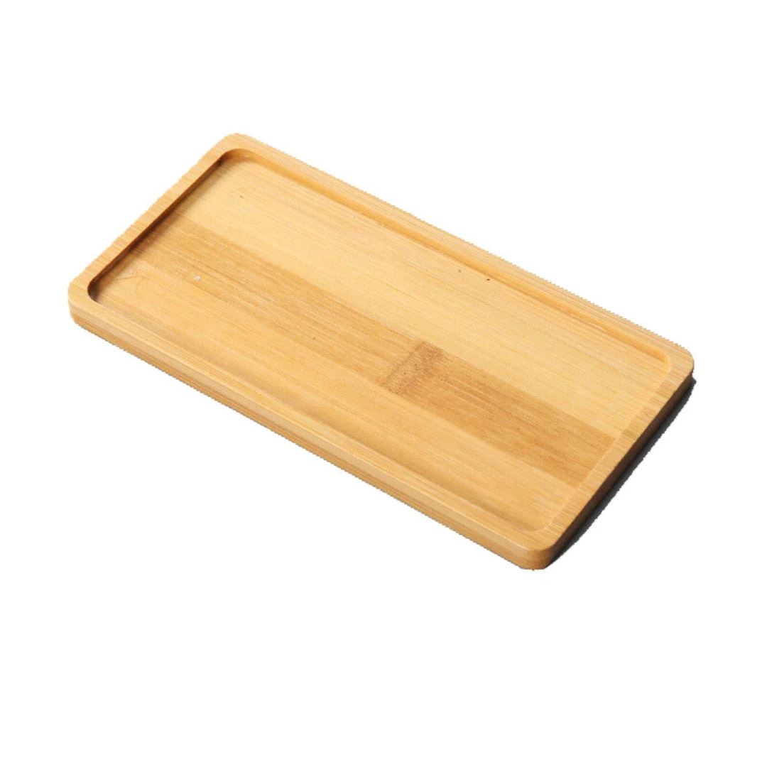 Bandeja de Bambu para Decoração Elegante - Sustentabilidade e Estilo em Casa Mesa Posta001 Cozinha com Estilo Retangular 17.5cmx8.8cm 