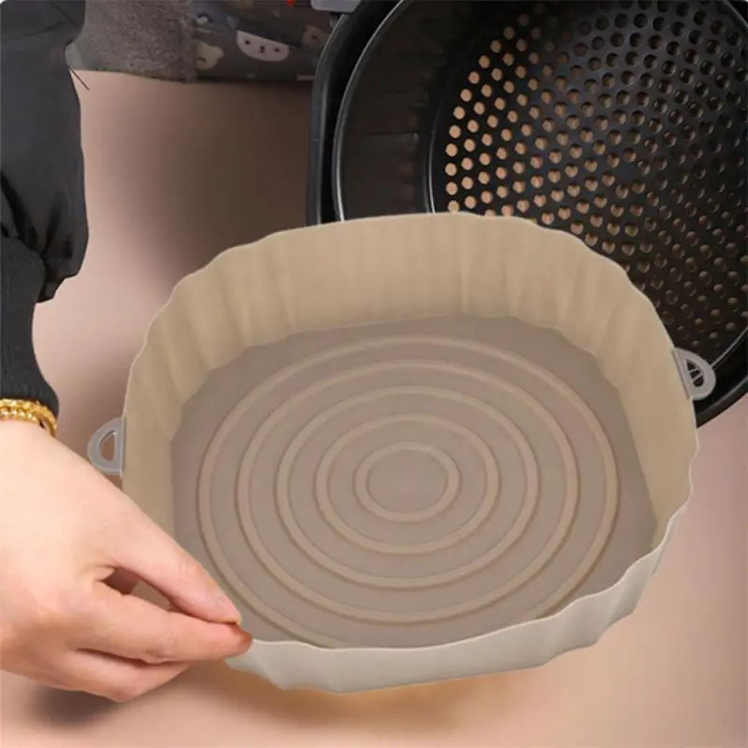 Bandeja Reutilizável de Silicone para Air Fryer - Facilidade na Limpeza Forno e Fogão001 Cozinha com Estilo 