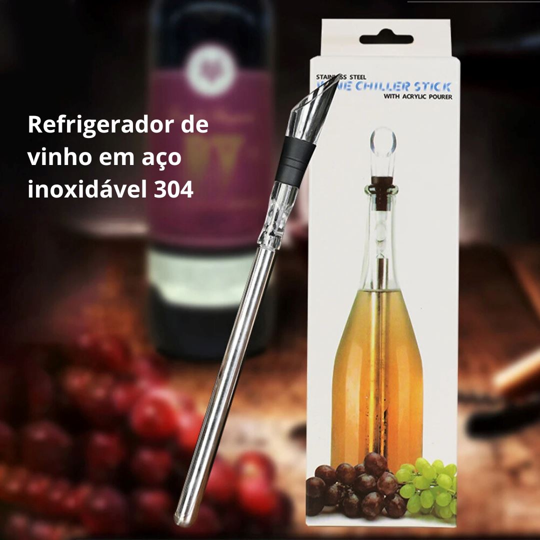 Bastão Refrigerador de Vinho em Aço Inoxidável - Refresque suas Bebidas com Estilo Cozinha com Estilo 