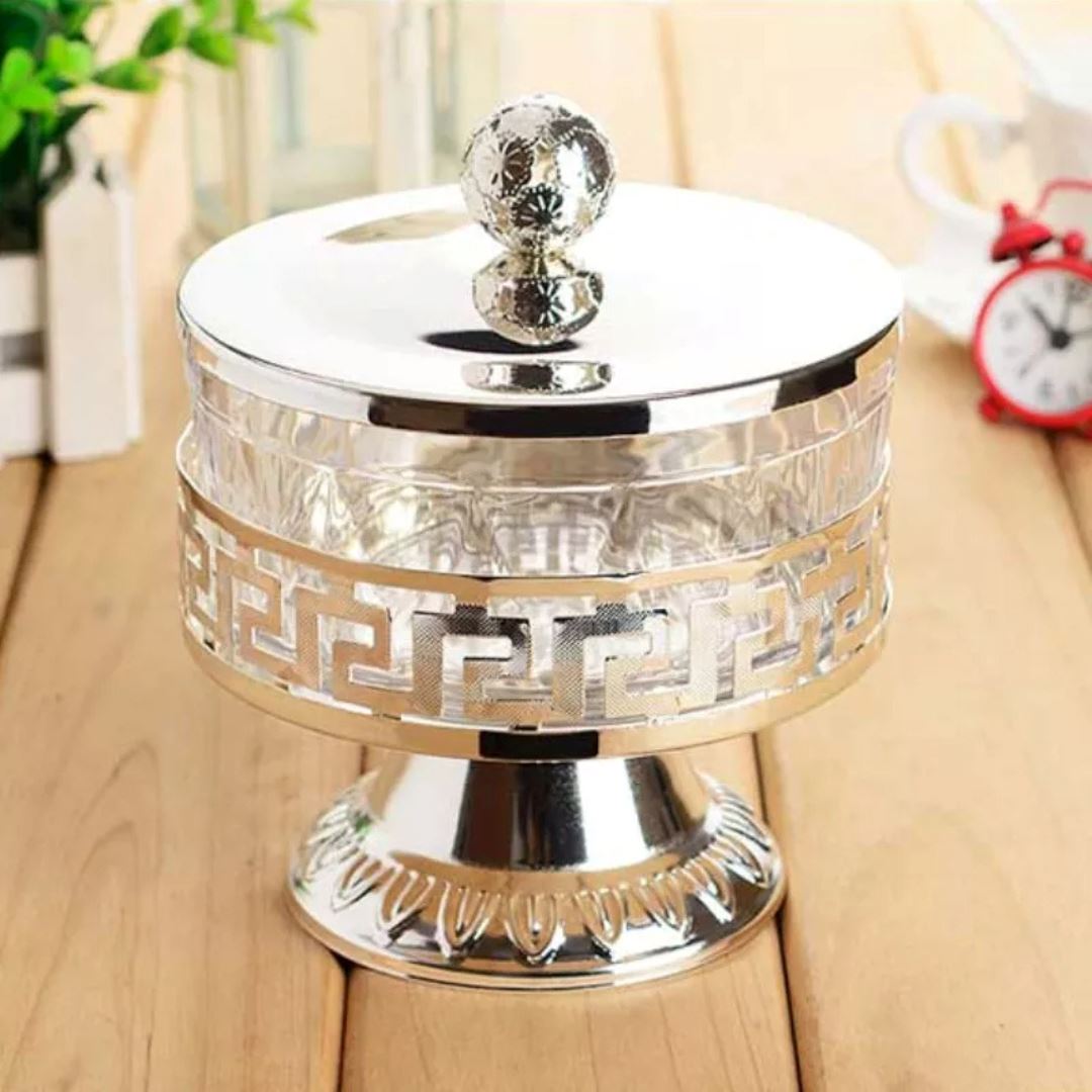 Caixa Elegante de Armazenamento em Metal - Funcionalidade para sua Cozinha Decoração007 Cozinha com Estilo Prata 