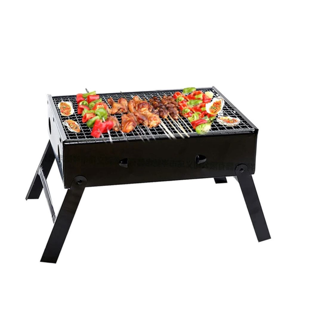 Churrasqueira Dobrável para Camping - Grill Compacto e Portátil Churrasco Cozinha com Estilo 22x43x29cm 