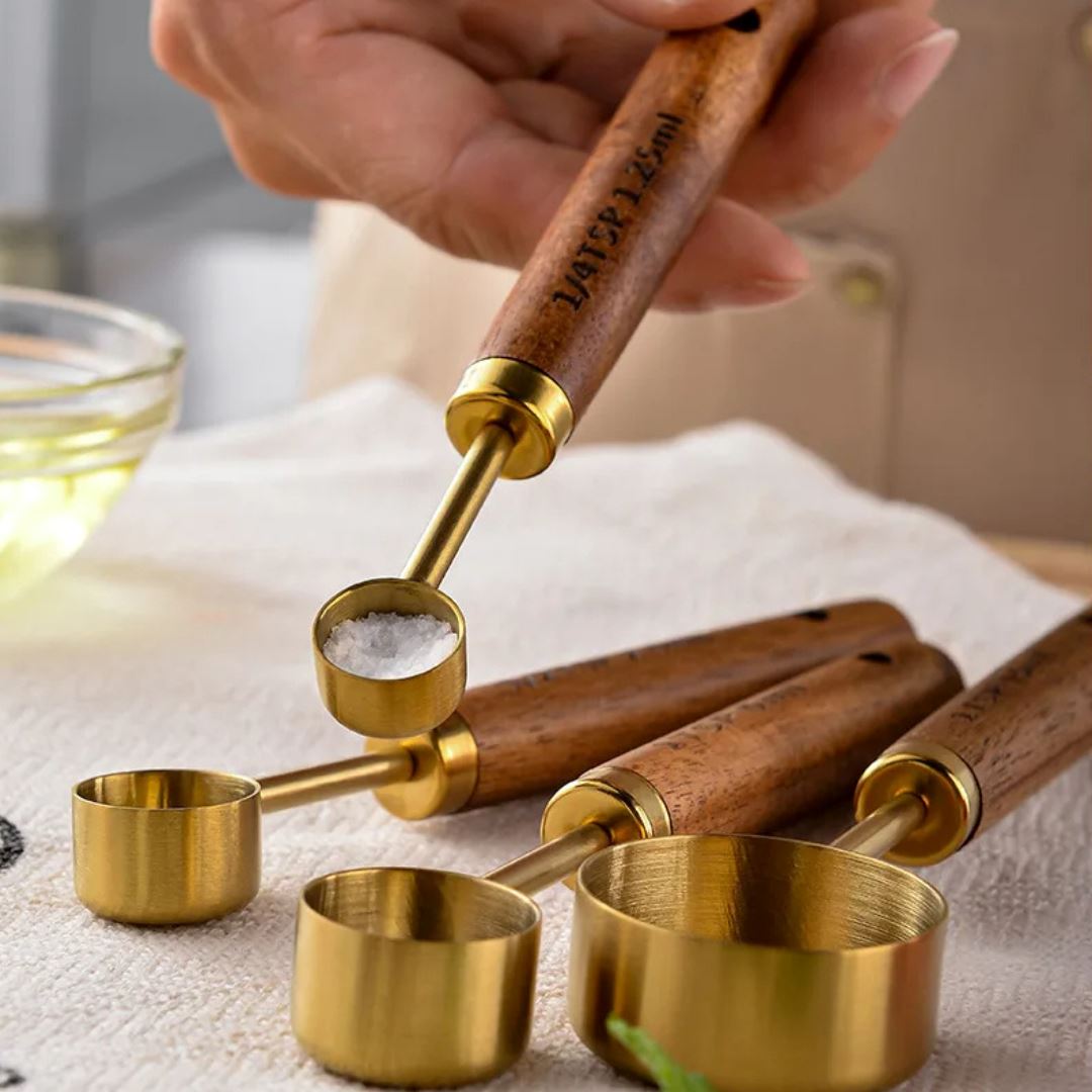 Colher de Medição em Madeira - Prática e Elegante para sua Cozinha Clube do Chá008 Cozinha com Estilo 