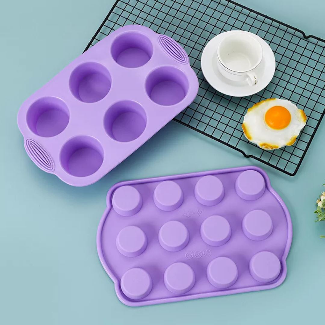 Conjunto de Moldes de Silicone para Assar - Diversidade de Formatos Forno e Fogão006 Cozinha com Estilo 