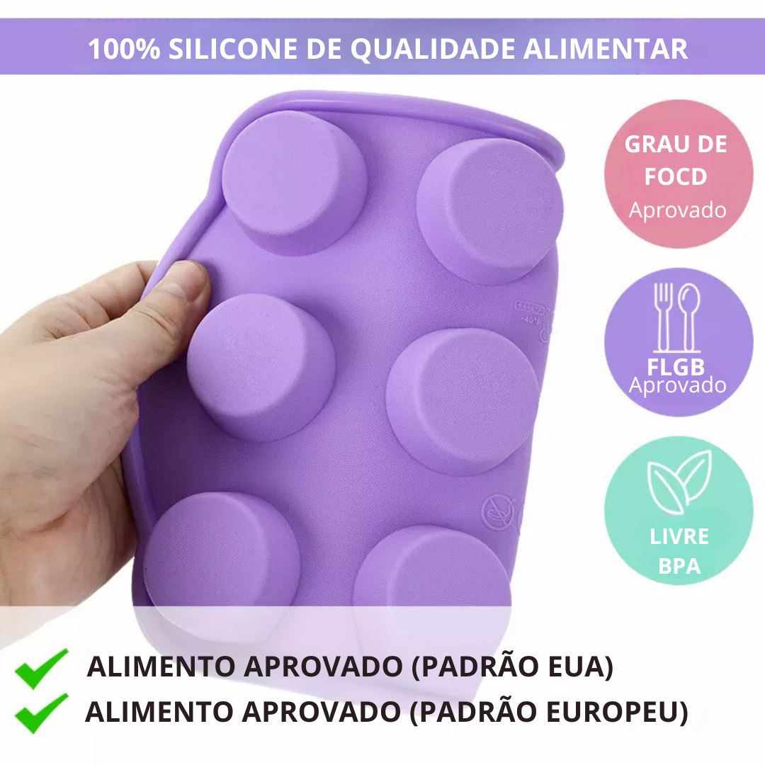 Conjunto de Moldes de Silicone para Assar - Diversidade de Formatos Forno e Fogão006 Cozinha com Estilo 