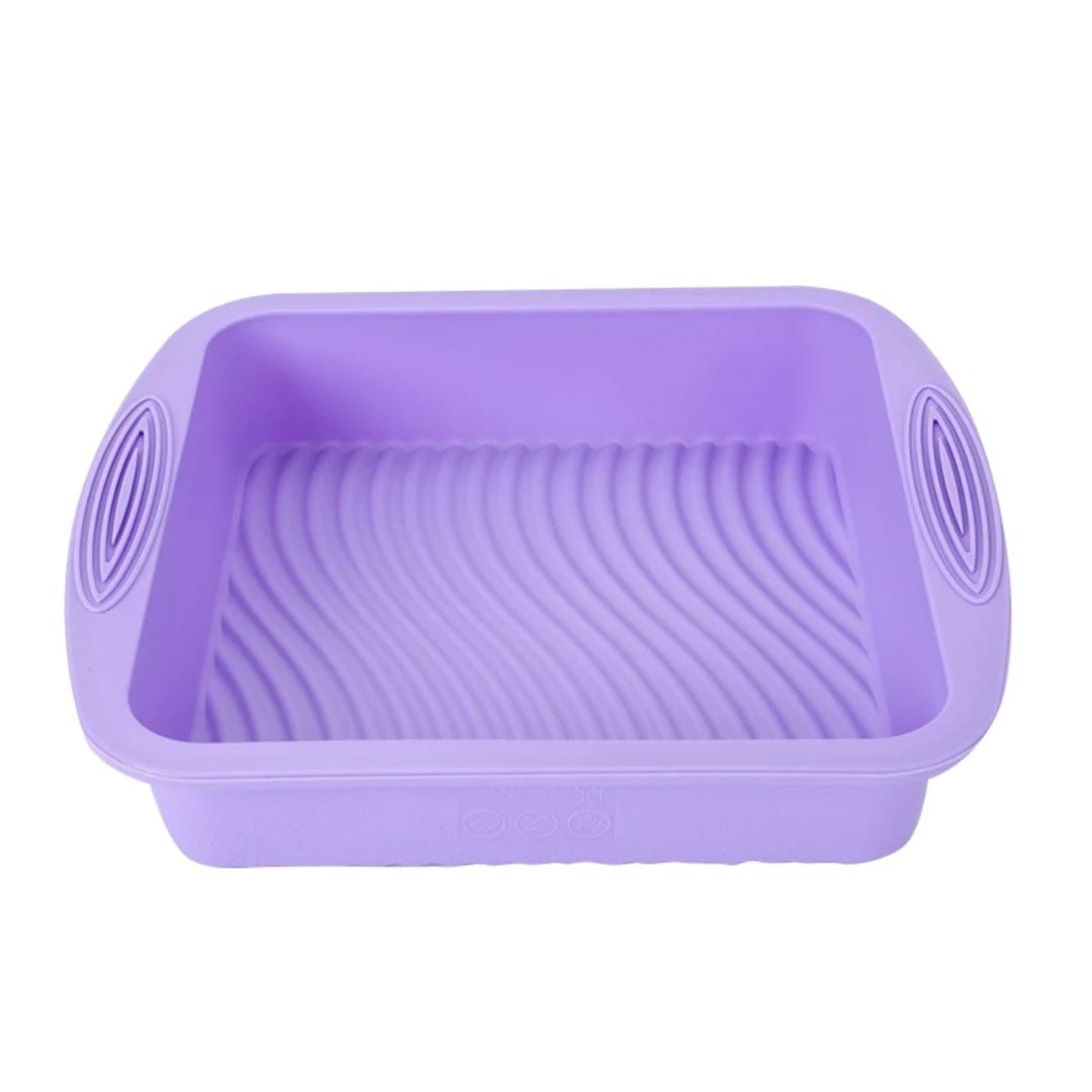 Conjunto de Moldes de Silicone para Assar - Diversidade de Formatos Forno e Fogão006 Cozinha com Estilo Molde Retangular 2 